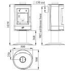 Salamandra A Lenha Siréna Em Ferro Fundido - Godin